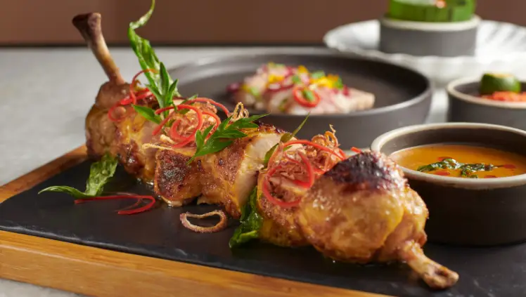 GIF featuring various dishes used at The RuMa Hotel and Residences