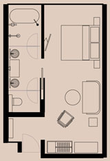 Deluxe Room Floorplan